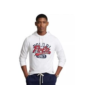 Polo Ralph Lauren hoodie Jersey Graphic Logo Long-Sleeve White